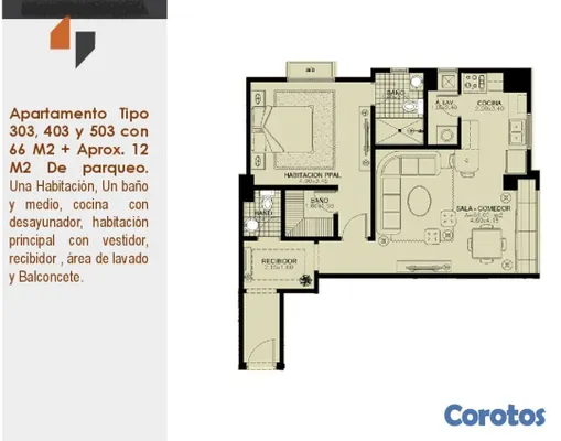apartamentos - Apartamentos en bella vista de 1- 2 y 3 Habitaciones entrega agosto 2020 ID1552 9