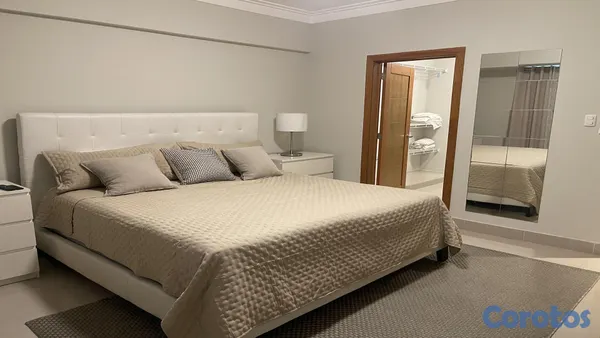 apartamentos - Alquilo apto amueblado en Evaristo Morales 6