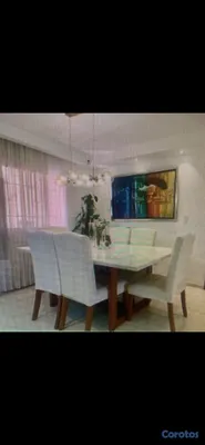 muebles y colchones - Comedor de 6 sillas de mármol y roble brasileño  3