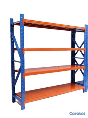 equipos profesionales - ESTANTE DE METAL Reforzado. 150x50x200CM. Resiste 300KG por nivel 2