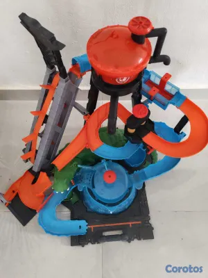 juguetes - Pista hot wheels car wash, autolavado  5