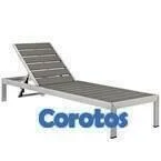 modway Sillón hotel quality commercial recliner for patio swimming pool. 