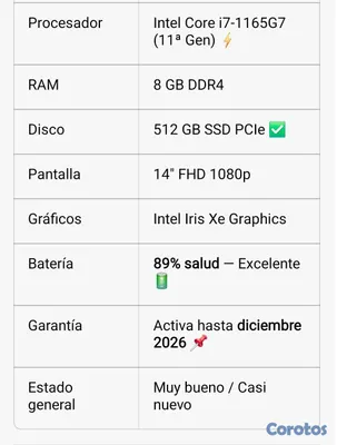 computadoras y laptops - lenovo slim 7 6