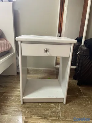 muebles y colchones - CAOBA gavetero con su banquito + 2 mesitas de noche  6