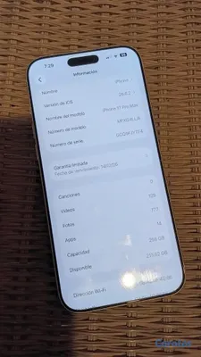 celulares y tabletas - 📱 iPhone 17 Pro Max 256GB - Como Nuevo - Factory Unlocked✅ Estado: 10/10. 8