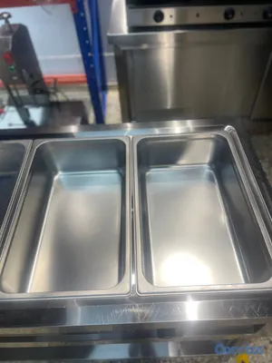 equipos profesionales - Mesa baño maria electrica de 4 bandejas exhibidora 5