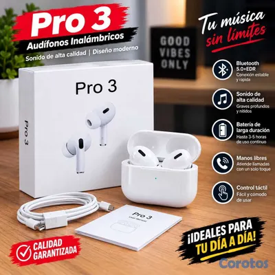 camaras y audio - auriculares inalámbrico pro3 2