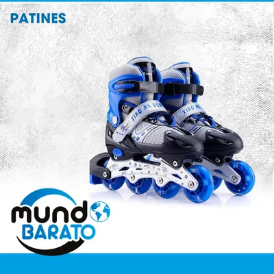 juguetes - PATINES NIÑOS Y ADULTOS SIZE 31 AL 41 patines en linea patineta luz led 2