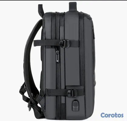 ropa para mujer - Mochila expandible multifuncional con compartimento para laptop y ropa  9