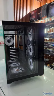 computadoras y laptops - Case Gamer Panoramico Antec C5 con 7 Fanes reverso 2