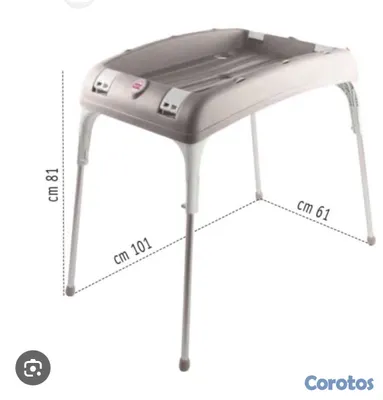 accesorios - Base Bañera / cambiador marca Ok Baby + Bañerita de bebé  4