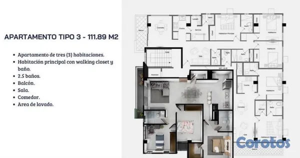 Proyectos - Apartamento en Venta, Atala 8