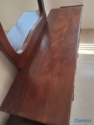muebles y colchones - Juego de Habitación en Caoba (Queen) + Colchón  4