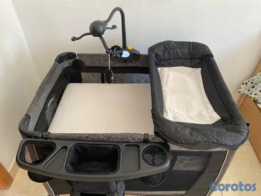 muebles - Corral Cuna para Bebé Marca Börn + Colchón Incluido – ¡Excelente Estado!
 3
