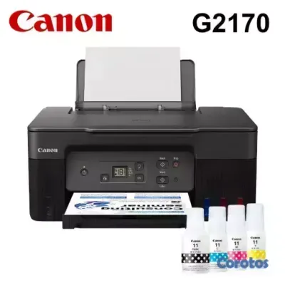 computadoras y laptops -  MULTIFUNCIONAL CANON PIXMA G2170, (IMPRIME, COPIA, ESCANEA), SISTEMA TINTA CONT 2