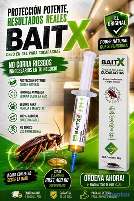 herramientas, jardines y exterior - BaitX - Cebo en Gel que elimina Cucarachas desde la Colonia  6