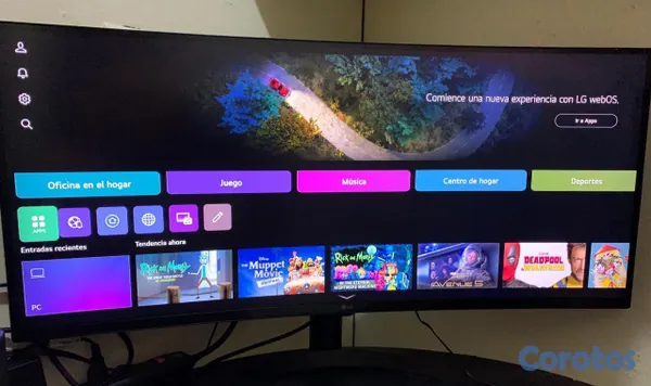 tv - MONITOR LG UNTRAWILDE 34 PULGADAS CURVO COMO NUEVO 4