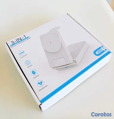 accesorios para electronica - Estación de carga 3 en 1, soporte de cargador inal 3