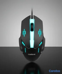 Mouse Gamer RGB VF52 USB con Iluminación LED Multi