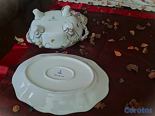 muebles y colchones - Impresionante sopera de porcelana fina de Sèvres ( 3