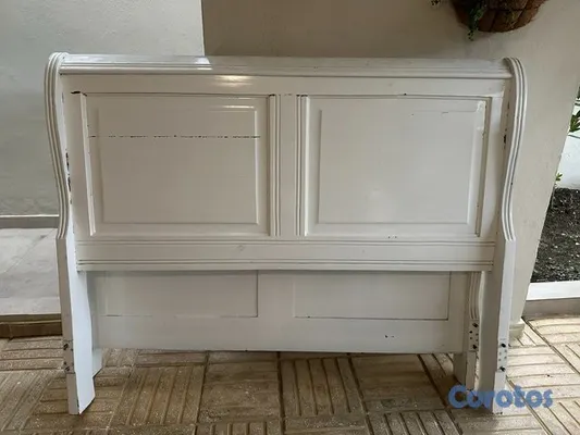muebles y colchones - Espaldar para cama tipo trineo en caoba 2