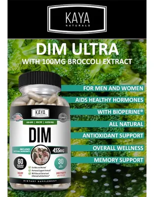 Salud y Equipamiento Médico - Kaya Naturals Dim Ultra (60 Cápsulas) | Suplemento Dim Para 4