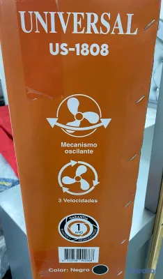 aires acondicionados y abanicos - *Abanico Universal*
Nuevo en caja
Modelo: US-1808
Abanico de pared

 2