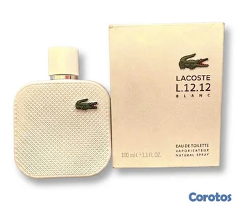 Perfume Lacoste L.12.12 Blanc de 100ml aroma limpio y fresco
