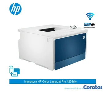 IMPRESORA HP COLOR LASERJET PRO 4203DW - PRINTER - COLOR - DUPLEX - fi-fi 