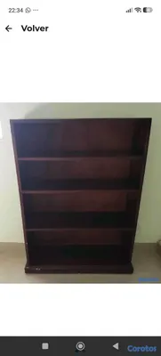 muebles y colchones - Estante, librero en Caoba 2