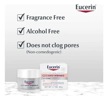 Salud y Equipamiento Médico - Crema Facial Atiarrugas Piel Sensible Con Q10 Eucerin 4
