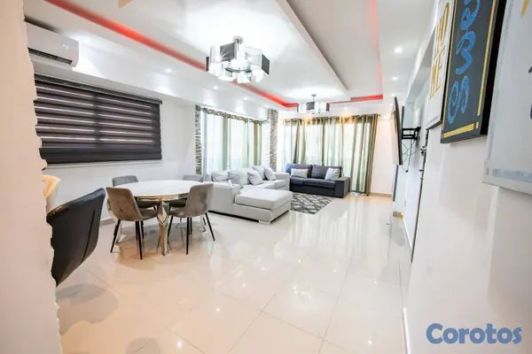 apartamentos - Alquiló apartamento totalmente amueblado de 3 habi 7