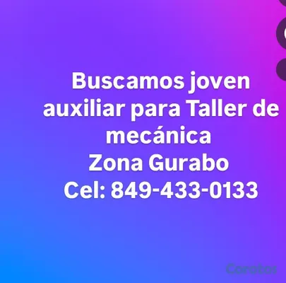 empleos disponibles - Taller Danny Gurabo  2