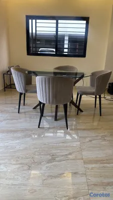 muebles y colchones - COMEDOR REDONDO , 4 SILLAS 3
