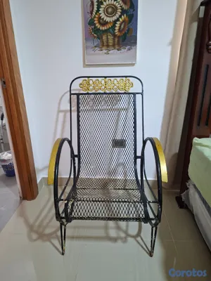 muebles y colchones - Juego de sillas en hierro 3