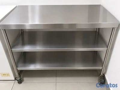 Mesa auxiliar de acero inoxidable