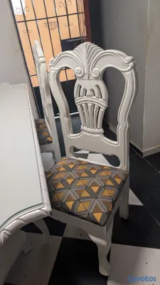 decoración y accesorios - Juego de comedor caoba 5