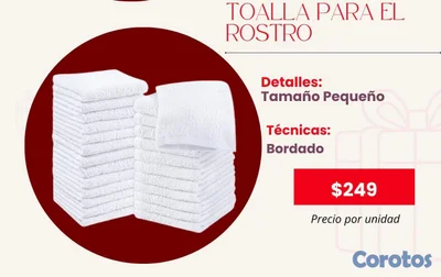 Toallas ara el rostro 