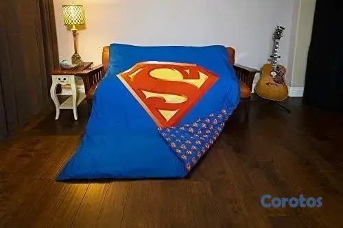 decoración y accesorios - Juego de Edredón y Funda de Almohada Superman (Tam 2