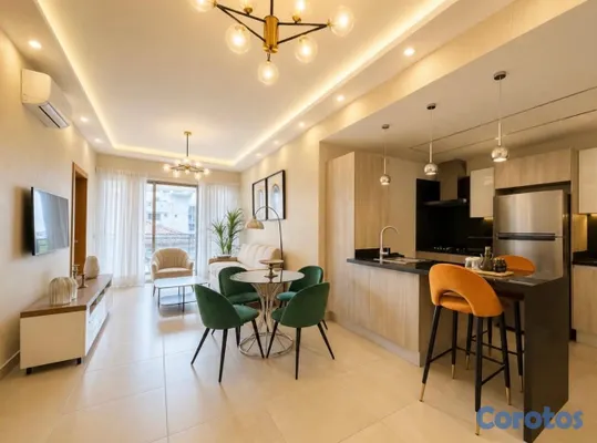 apartamentos - Se alquila, Apartamento 1Hab Amueblado Fino c/Area 2