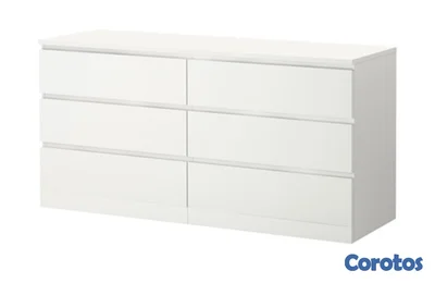 Gavetero color blanco comprado en IKEA