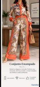 Conjunto estampado para dama