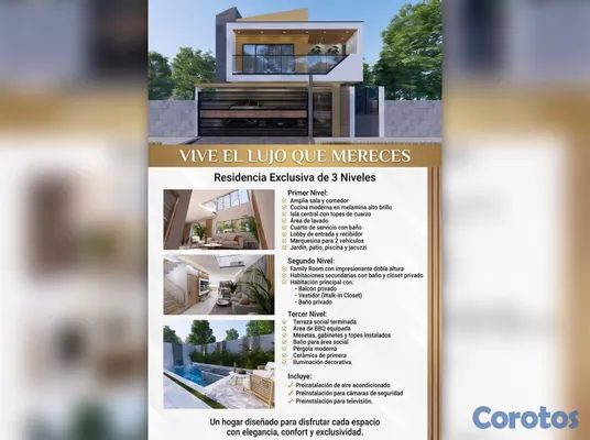 casas - Casa de lujo en Prado Oriental | 3 niveles, piscin 6