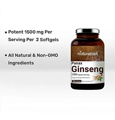 Salud y Equipamiento Médico - Ginseng Rojo Coreano 2,250 Mg Por Porcion, 240 Capsulas 5