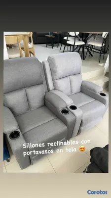 muebles y colchones - SILLONES RECLINABLES MANUALES  2