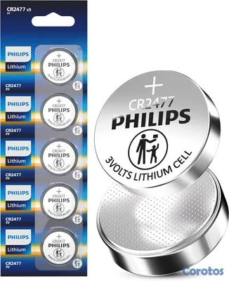 otros electronicos - PILAS DE LITIO PHILIPS CR2477 – 3V 7