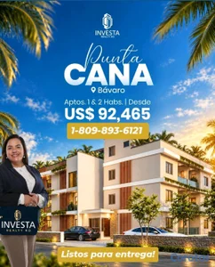 Apartamentos en Punta Cana Listos para entrega!
