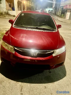 carros - honda civic 2010 LX rojo vino  5