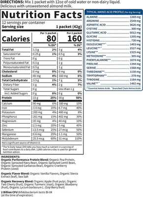 Salud y Equipamiento Médico - Proteina Organica 12 unidades Vainilla 2