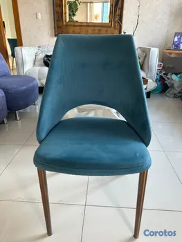 decoración y accesorios - Juego de 6 sillas azules